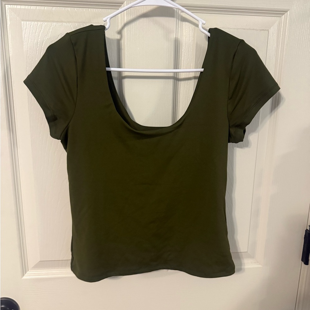 Old Navy Dark Green Short Sleeve Top